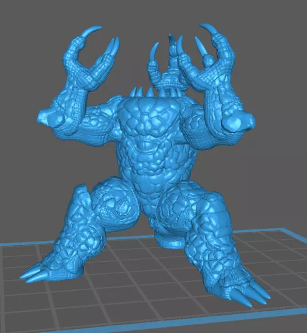 Xorn - Zorn - Rock-Monster Free 3D print model_0