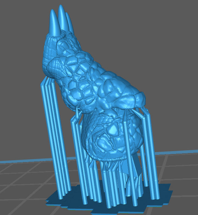 Xorn - Zorn - Rock-Monster Free 3D print model_8