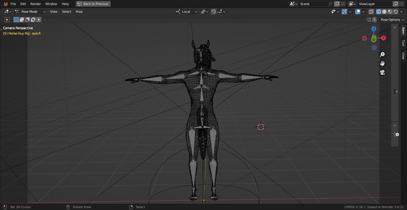  Furry Horse Male Anthro 3D model_11