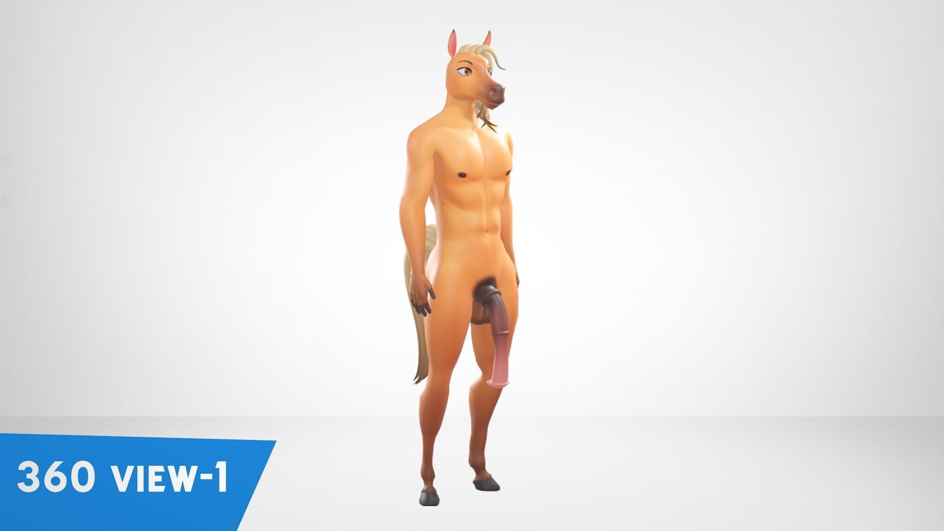  Furry Horse Male Anthro 3D model_2