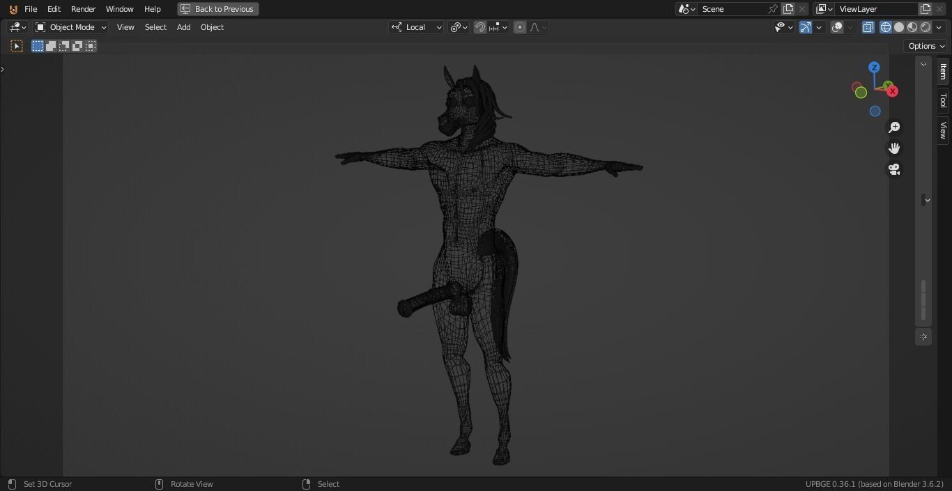  Furry Horse Male Anthro 3D model_13