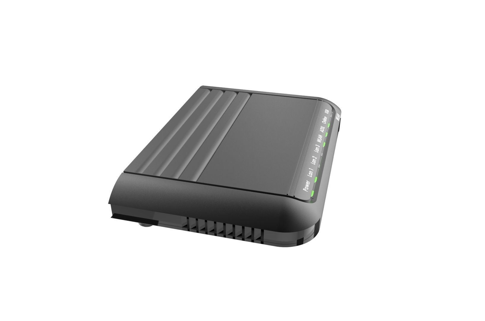 Modem router concept 3D print model_6