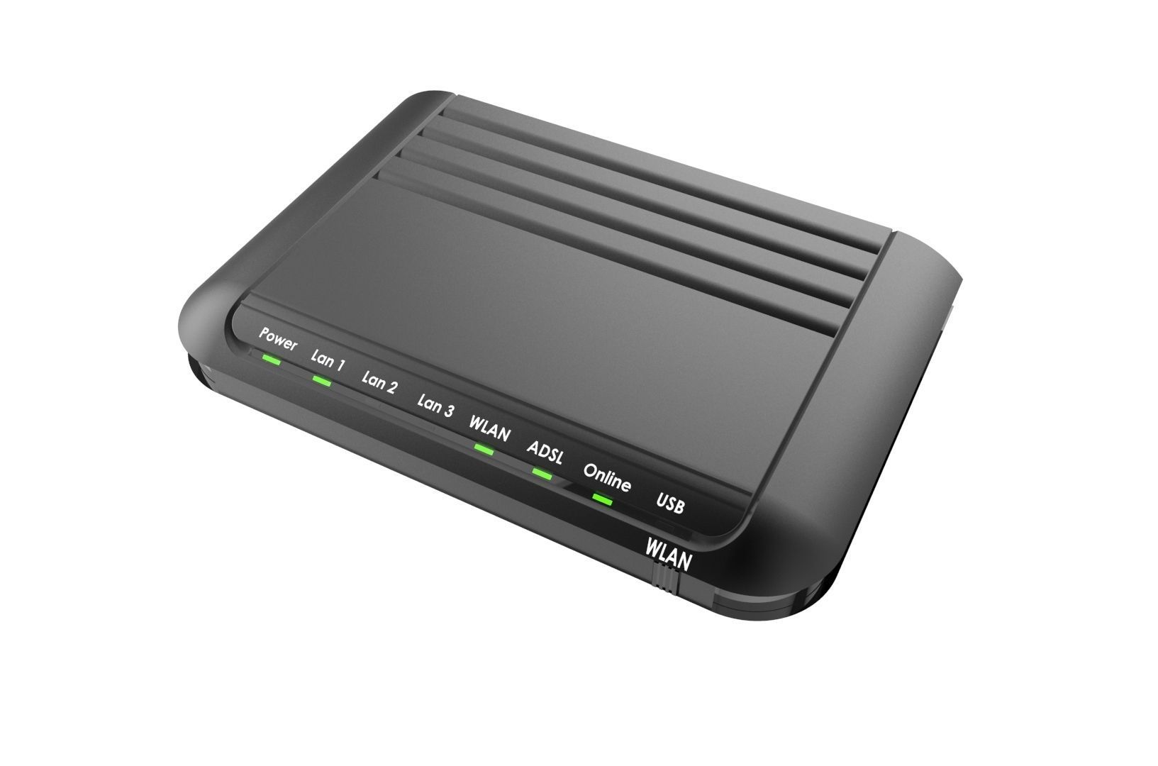 Modem router concept 3D print model_21