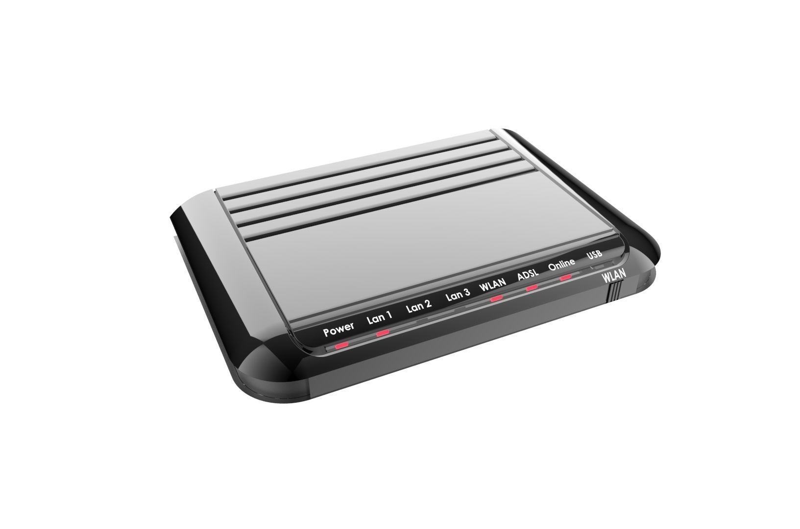 Modem router concept 3D print model_30