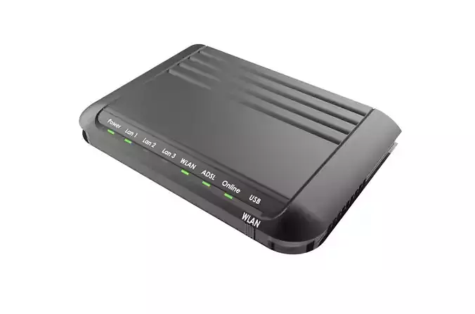 Modem router concept 3D print model