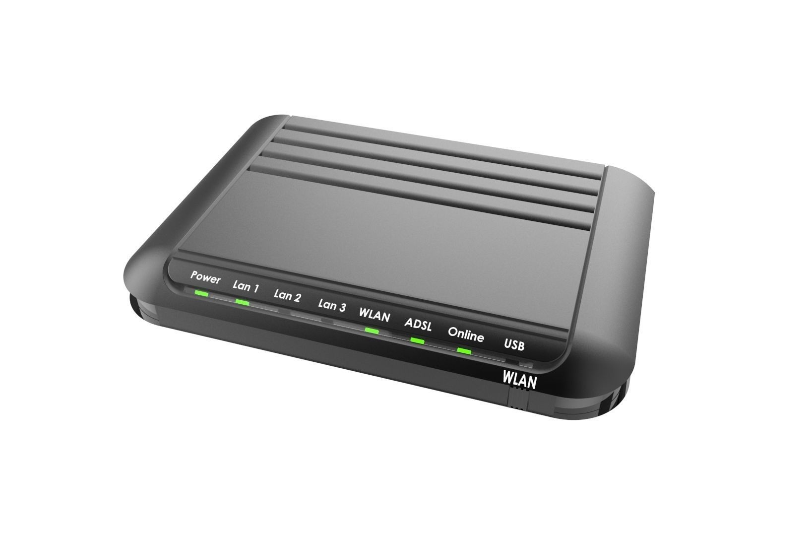 Modem router concept 3D print model_22