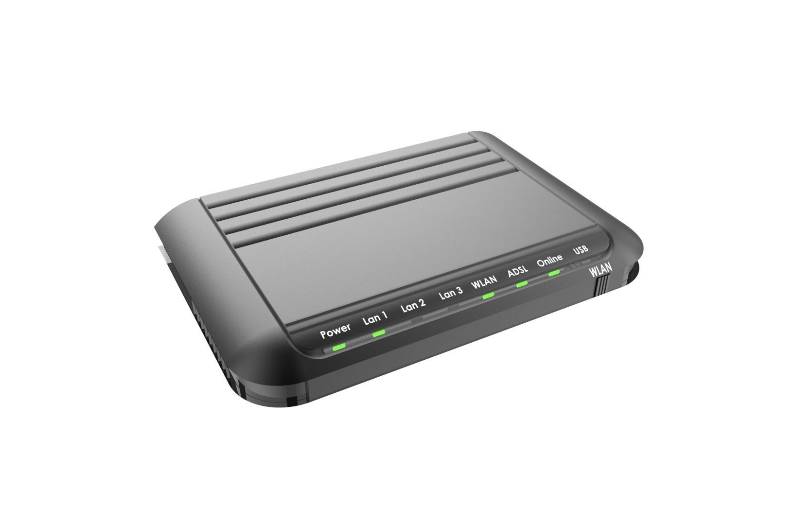 Modem router concept 3D print model_25