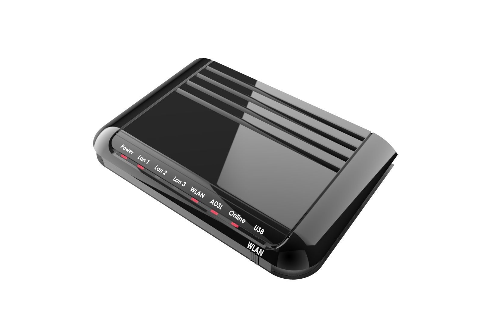 Modem router concept 3D print model_33