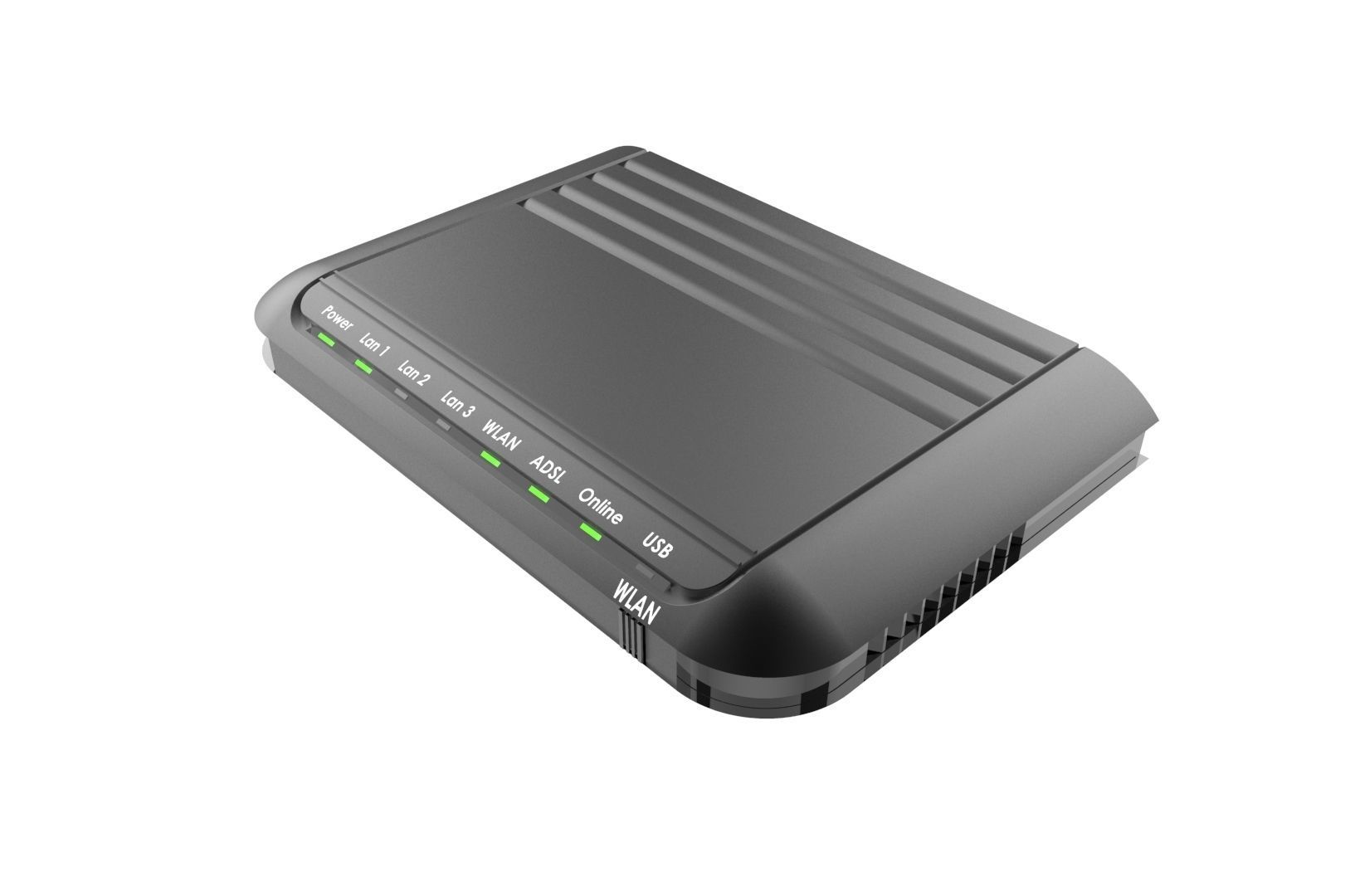 Modem router concept 3D print model_20