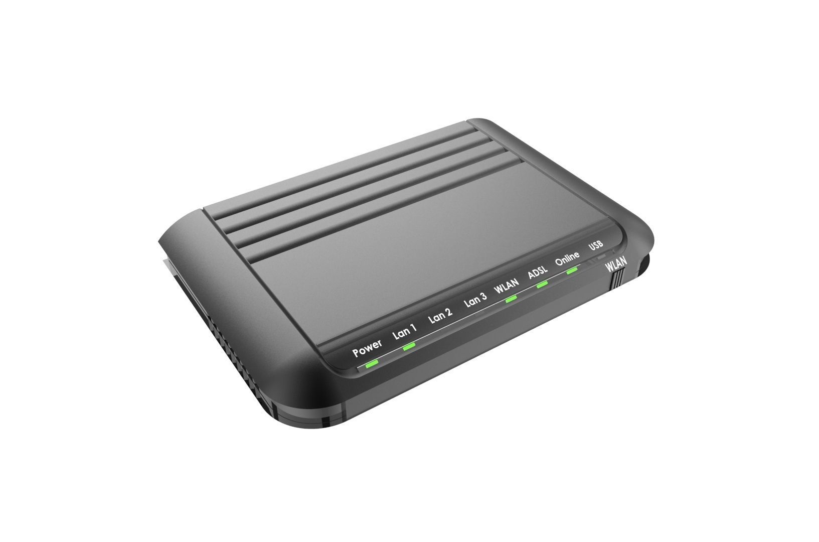 Modem router concept 3D print model_2