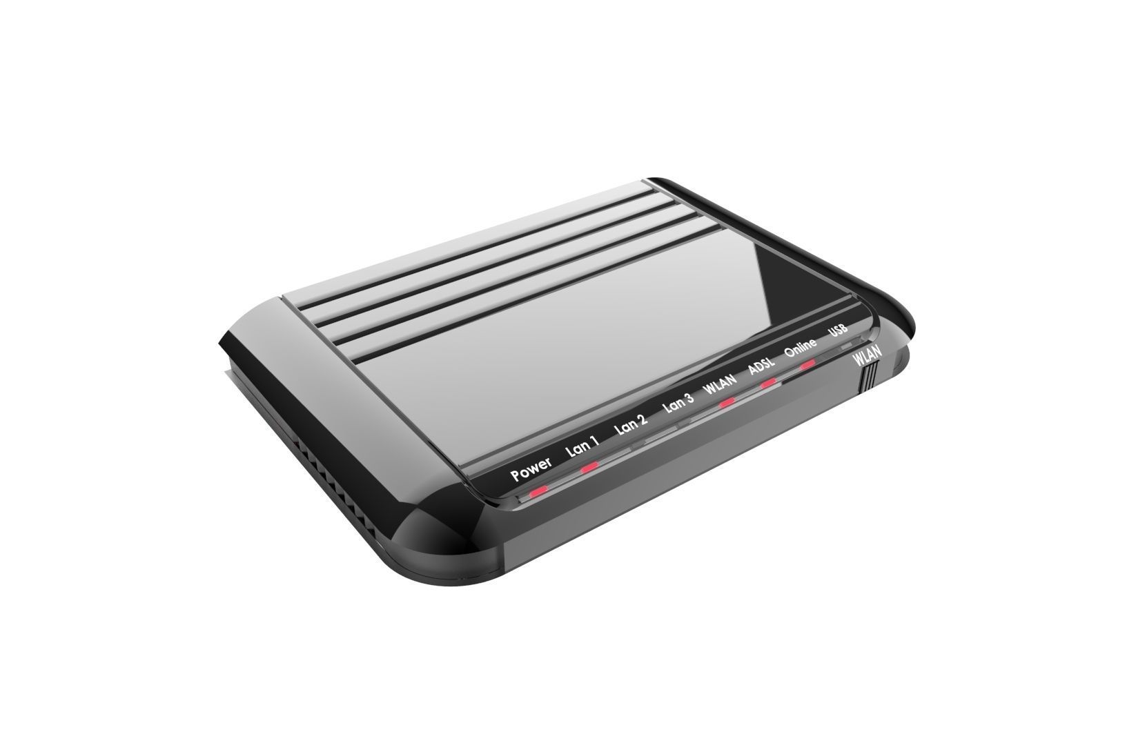 Modem router concept 3D print model_28