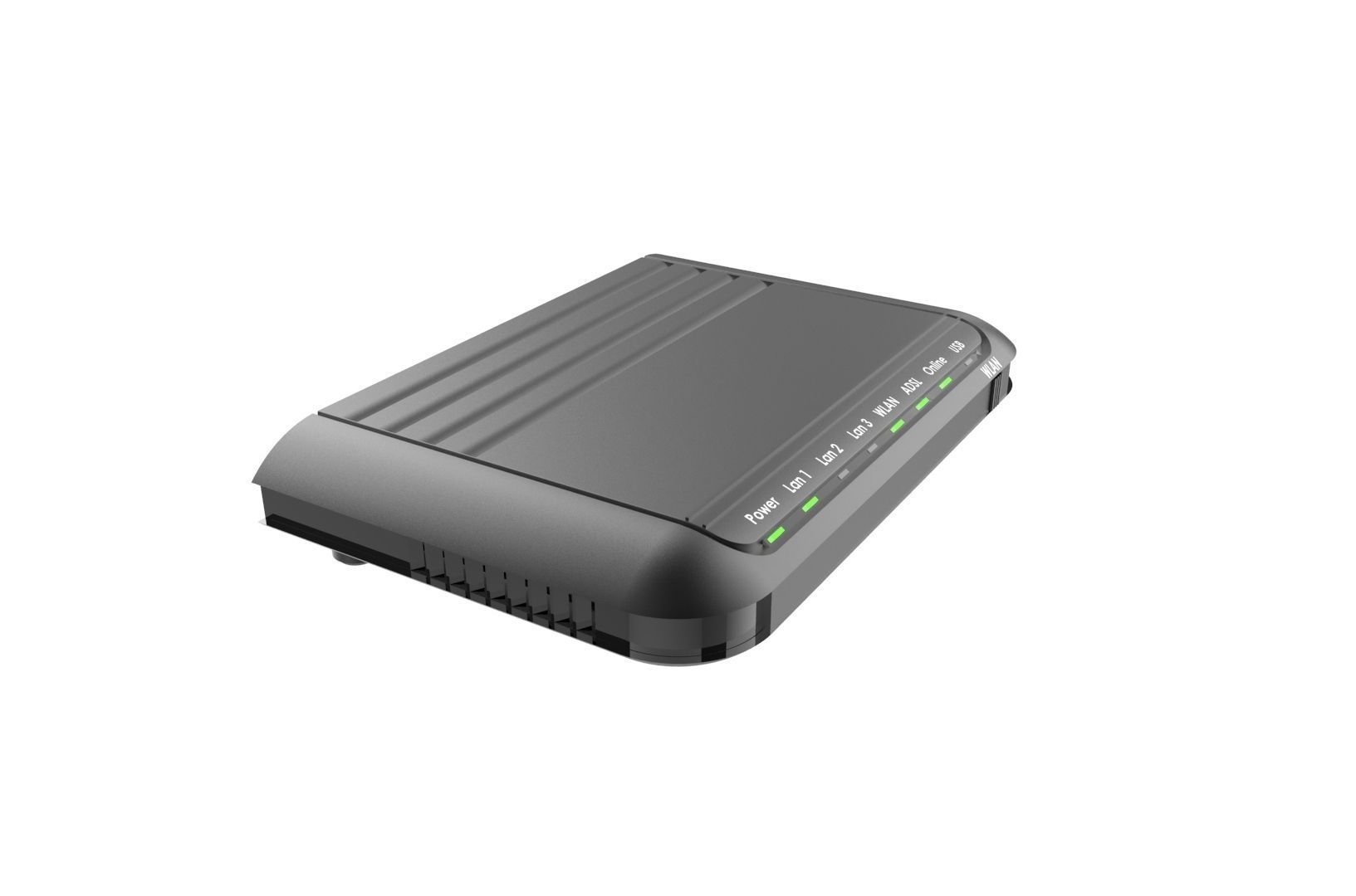 Modem router concept 3D print model_5