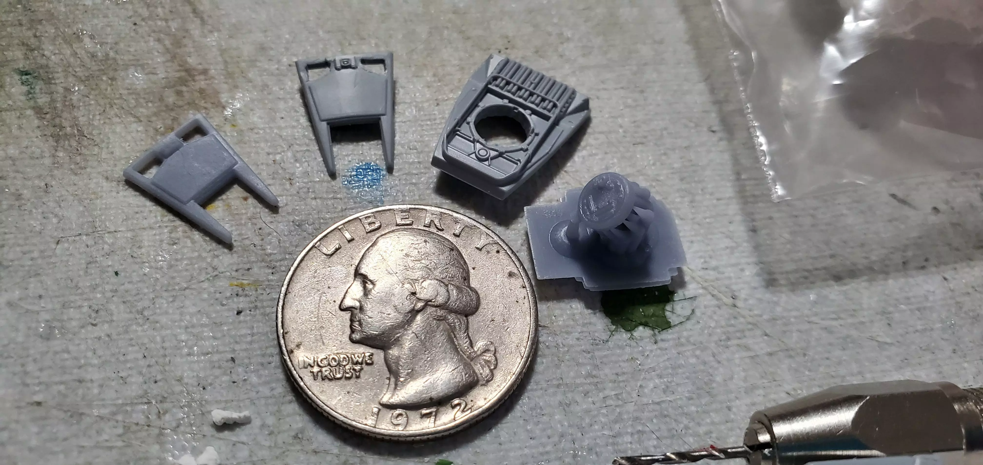 Bandai AT-ST Face Plate and Hatch 3D print model_0