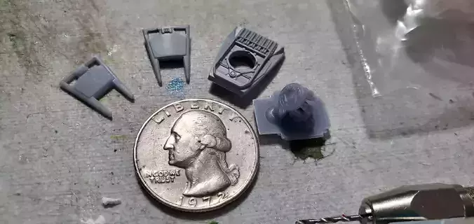 Bandai AT-ST Face Plate and Hatch 3D print model