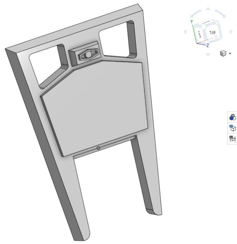 Bandai AT-ST Face Plate and Hatch 3D print model_3