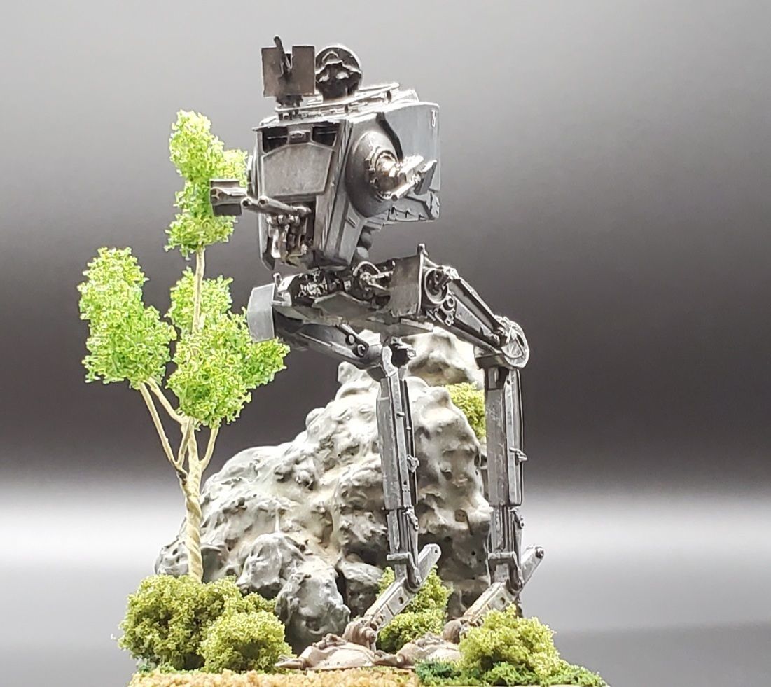 Bandai AT-ST Face Plate and Hatch 3D print model_2