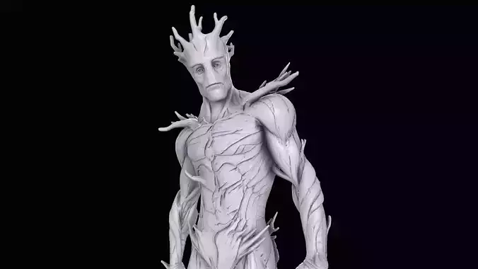 Groot 3dprinting stl bust 3D print model