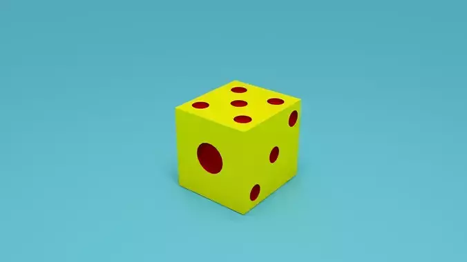 Dice 3d lowpoly model