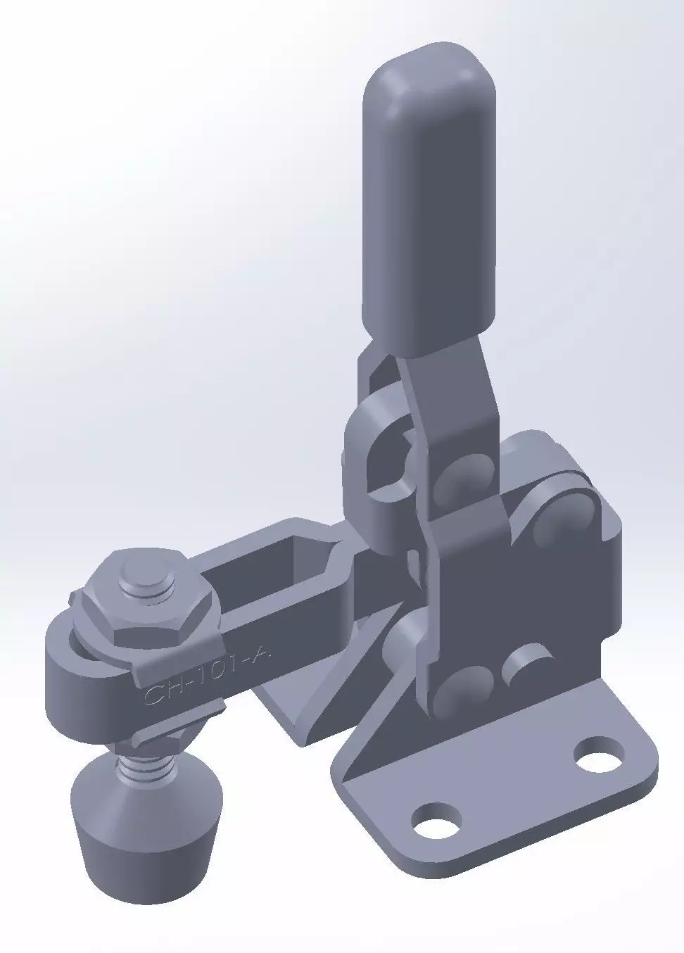 GP-1201-U latch with bolt Free 3D model_0
