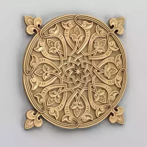 Round rosette 034 3D model