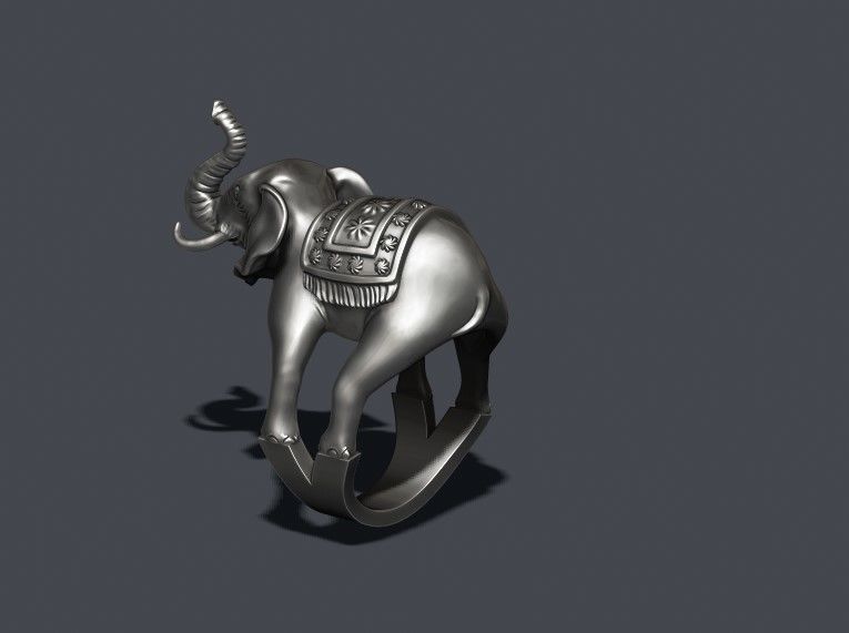 Elephant ring 3D print model_9