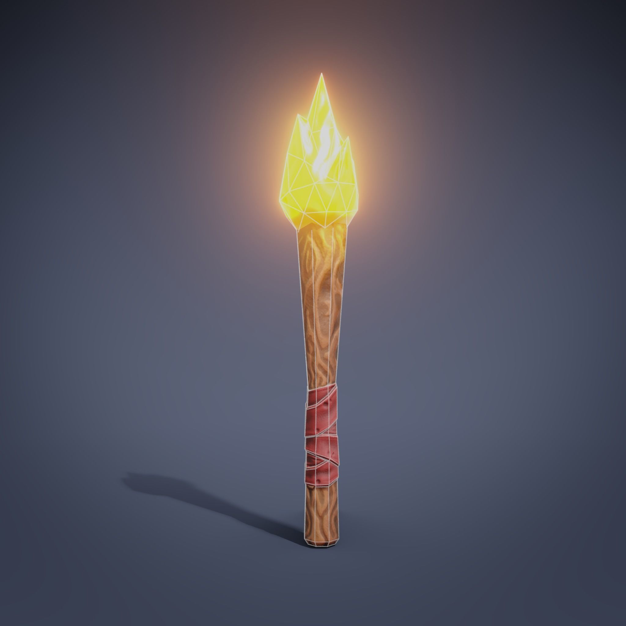 Basic RPG Game Tools and Weapons set Low-poly 3D model_19