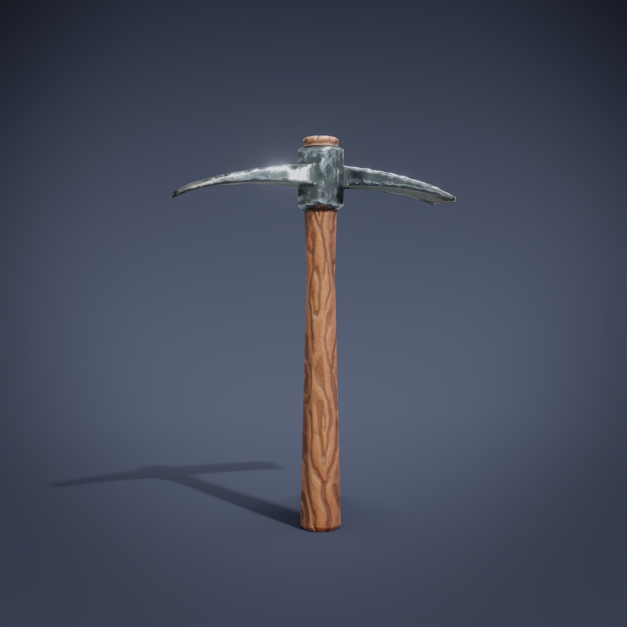 Basic RPG Game Tools and Weapons set Low-poly 3D model_10