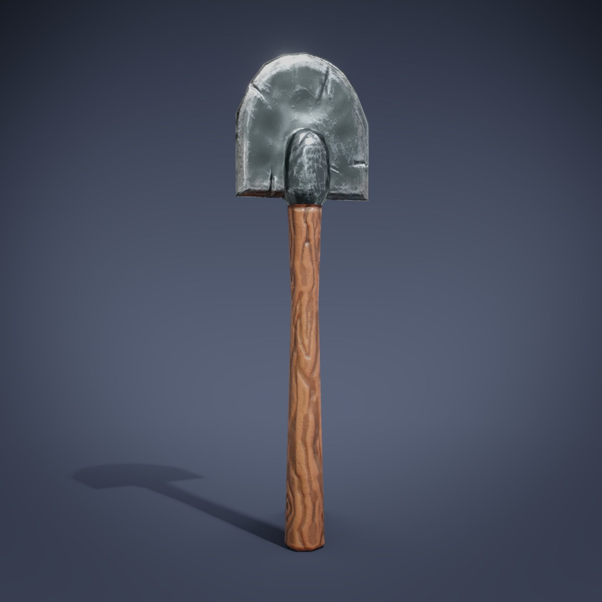 Basic RPG Game Tools and Weapons set Low-poly 3D model_14