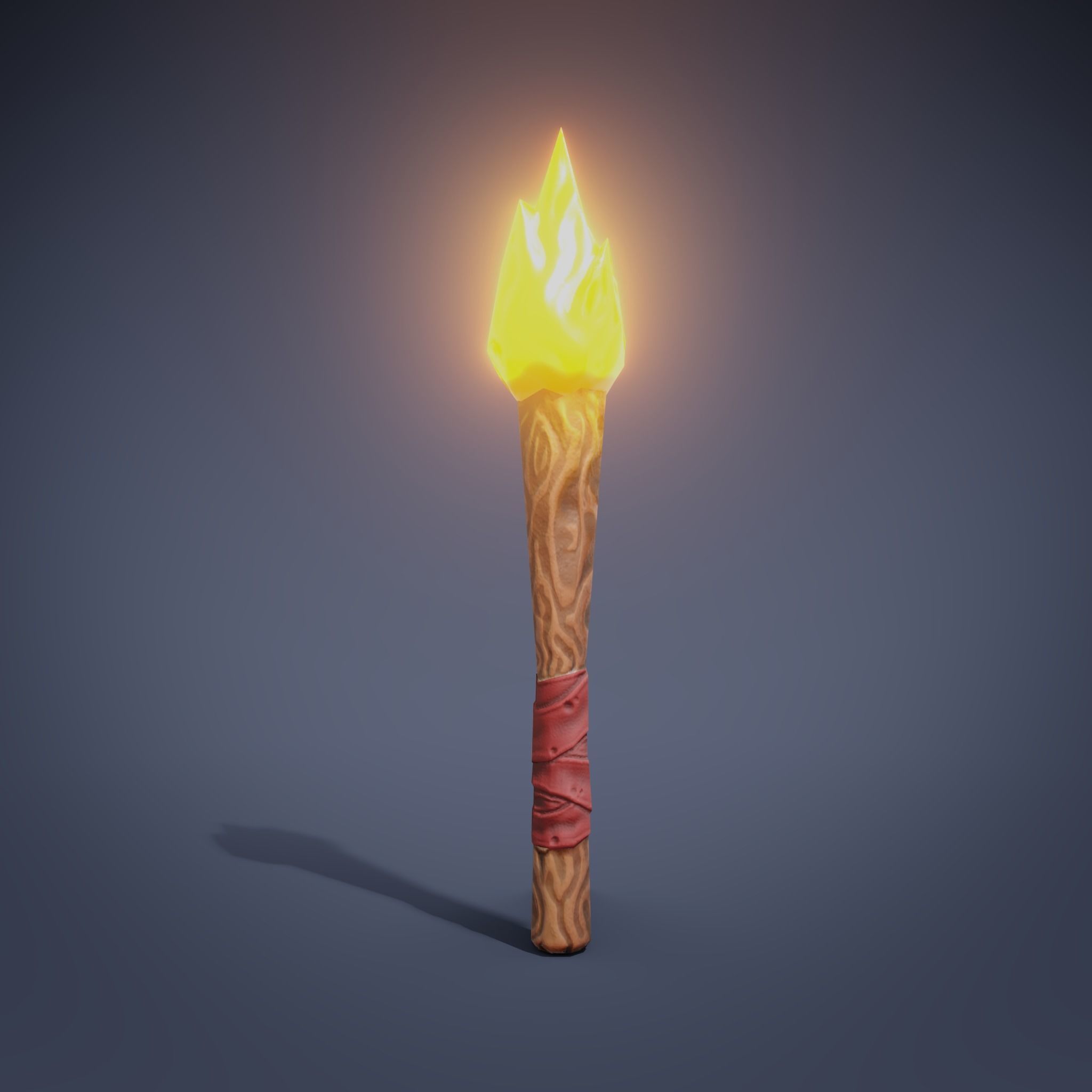 Basic RPG Game Tools and Weapons set Low-poly 3D model_18