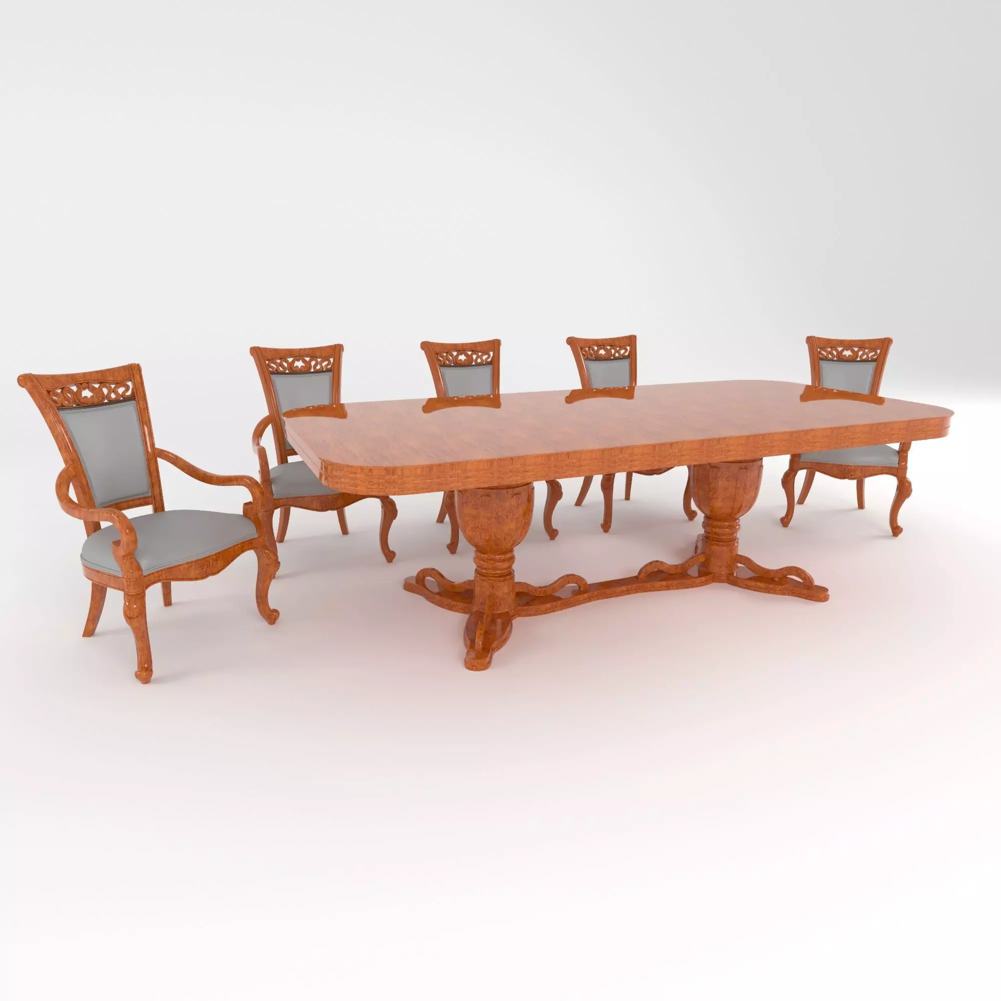 Table and chair Baron 3D model