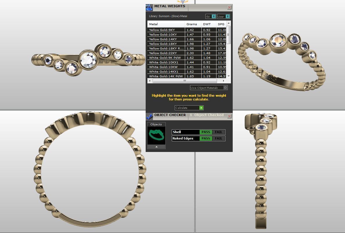 Ball ring zirconia lightweight 3D print model_4