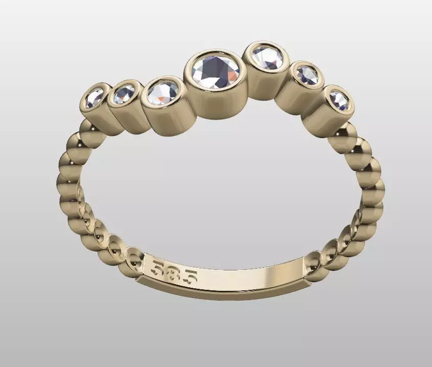 Ball ring zirconia lightweight 3D print model_0