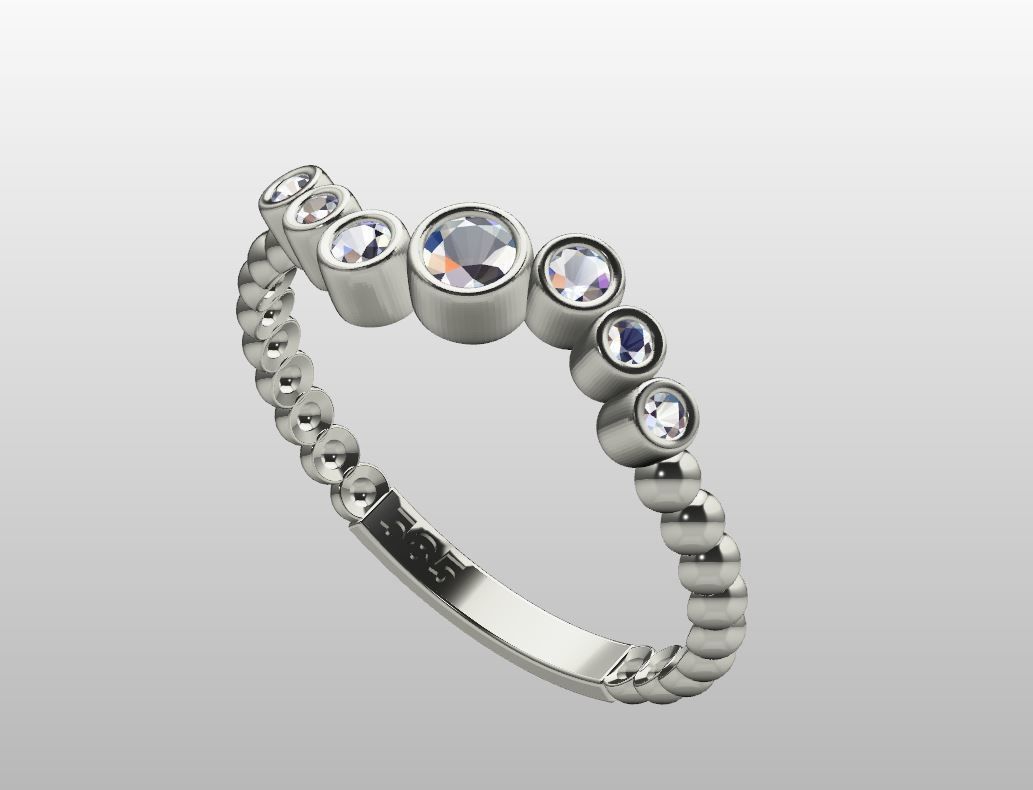 Ball ring zirconia lightweight 3D print model_6