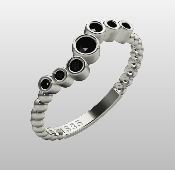 Ball ring zirconia lightweight 3D print model_2