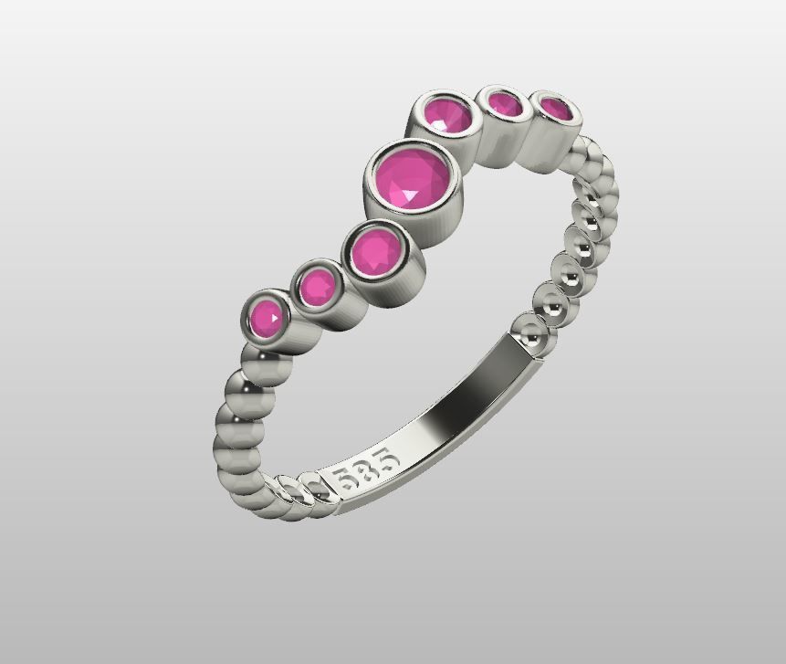 Ball ring zirconia lightweight 3D print model_10