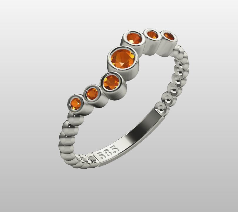 Ball ring zirconia lightweight 3D print model_9