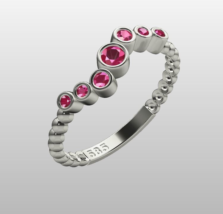 Ball ring zirconia lightweight 3D print model_1