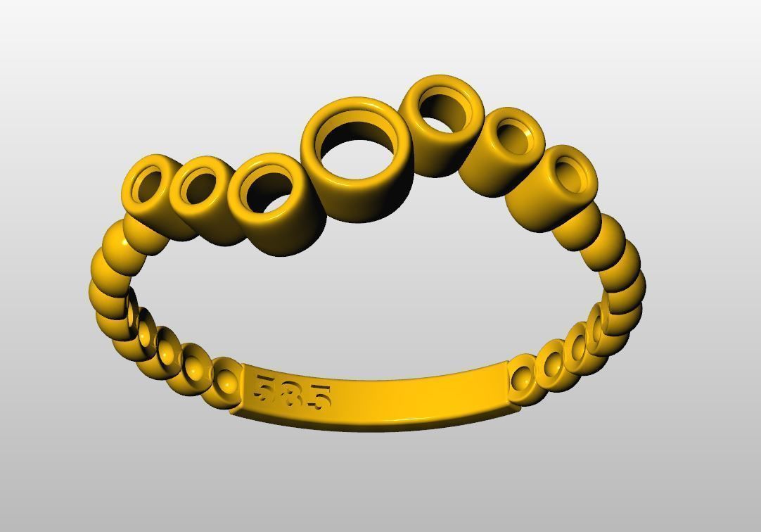 Ball ring zirconia lightweight 3D print model_7