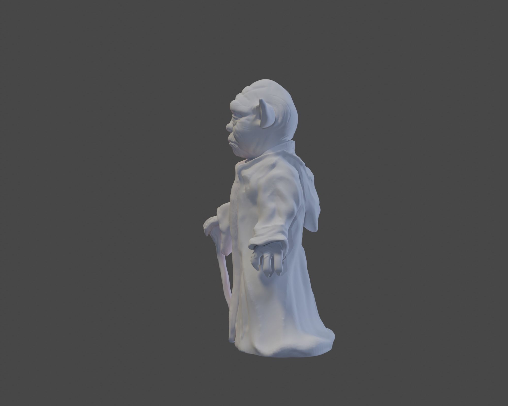 Yoda for 3d printing 3D print model_3