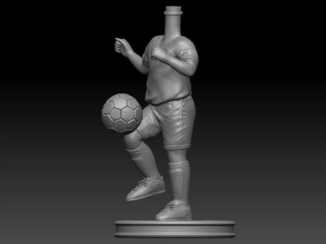3D Printable Football Kid Bubble Head 3D print model