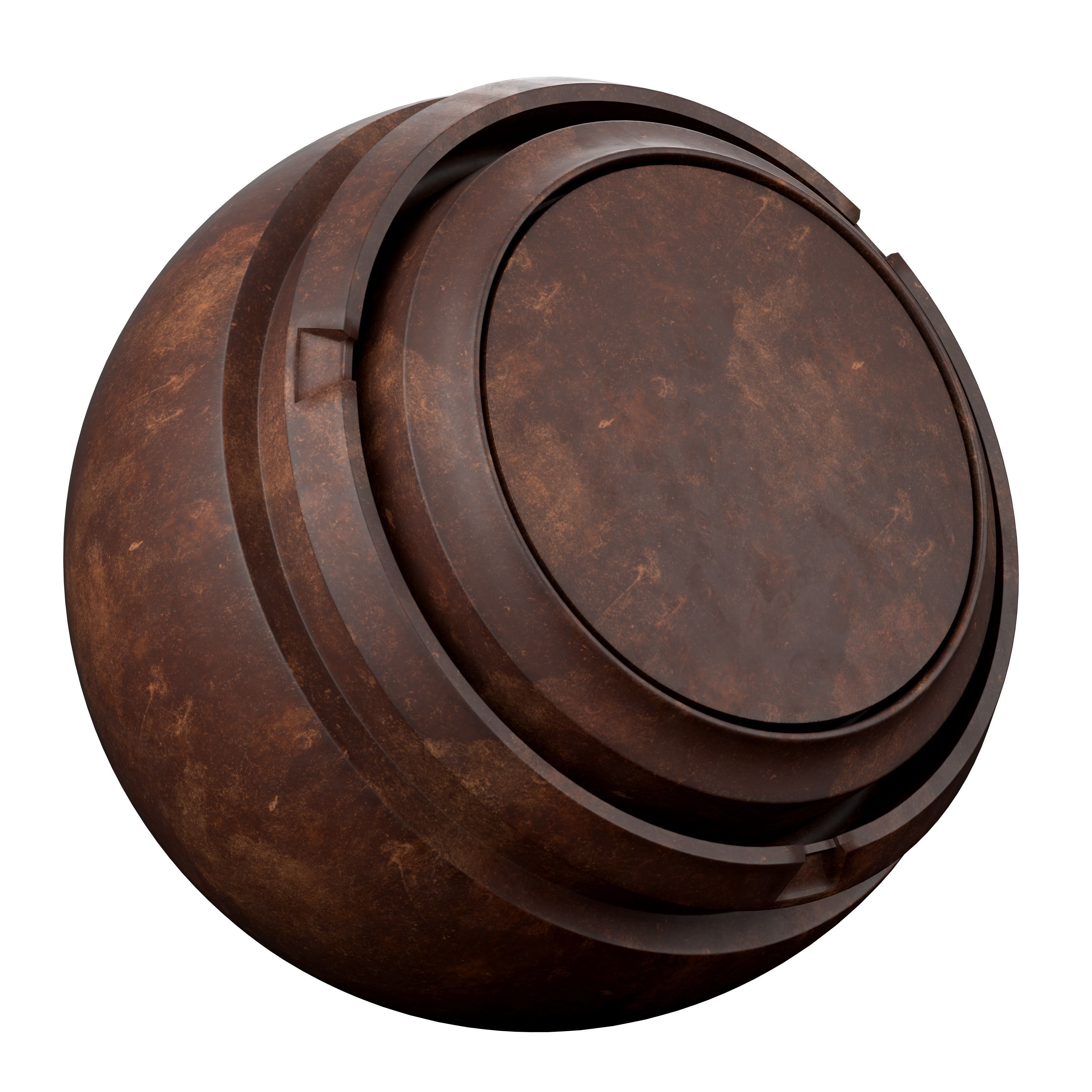 brown leather bag - Smart Material Low-poly 3D model_7