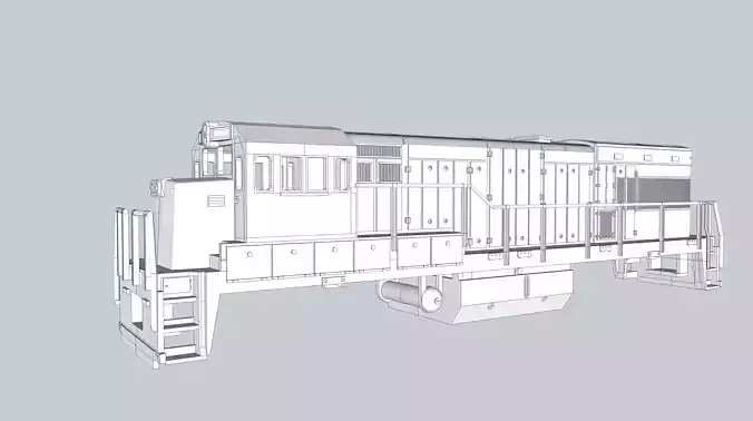  GE U18B Locomotive Shell N Scale 3D print model