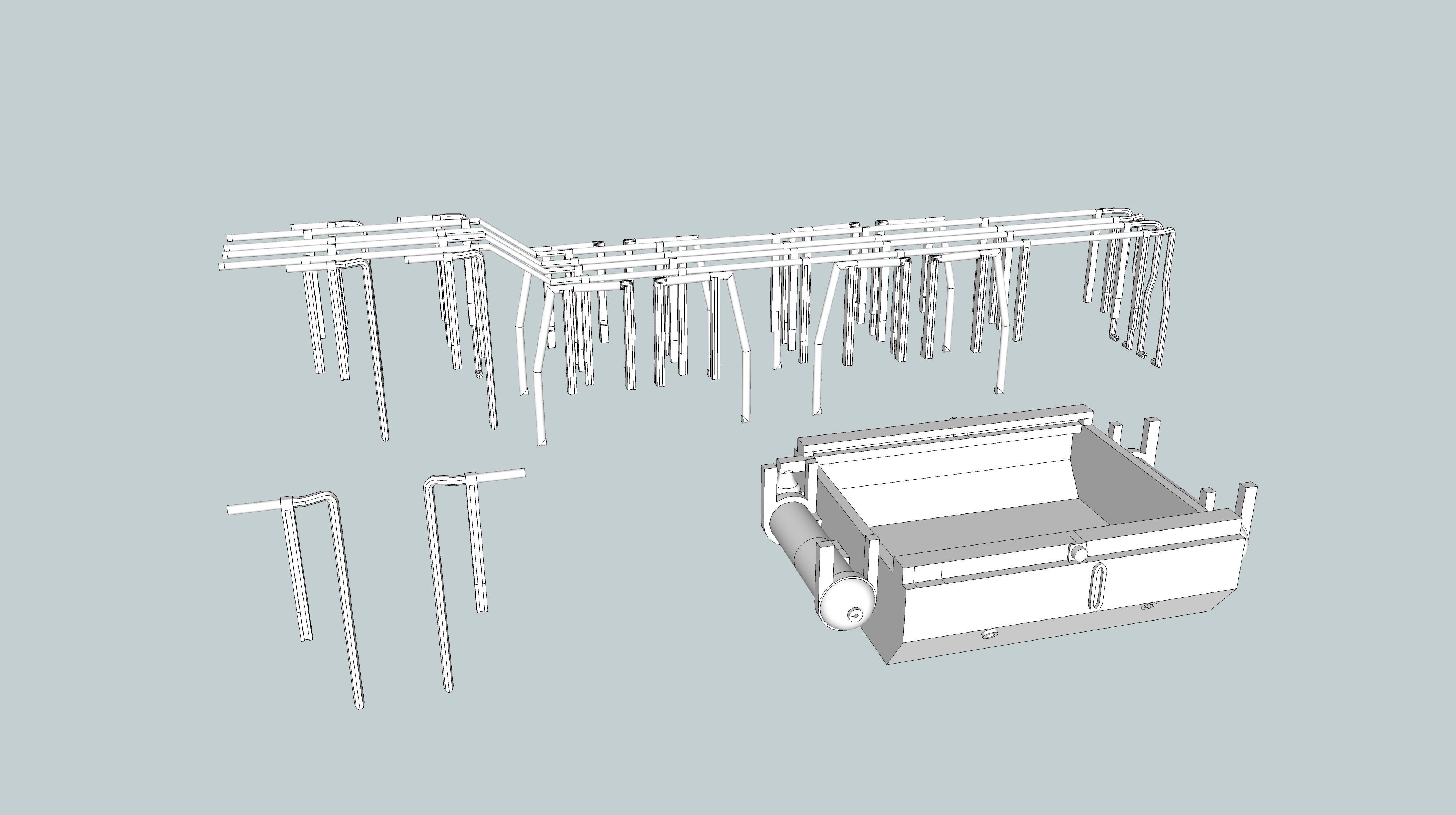 GE U18B Locomotive Shell N Scale 3D print model_2