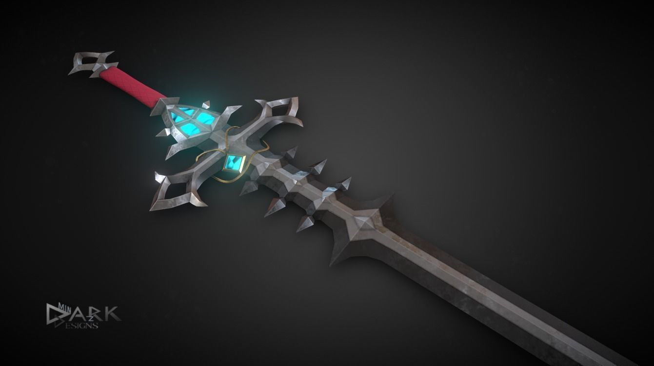 Venthyr Greatsword Low-poly 3D model_1