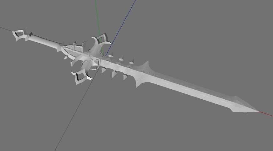 Venthyr Greatsword Low-poly 3D model_5