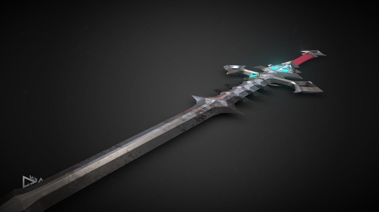 Venthyr Greatsword Low-poly 3D model_2