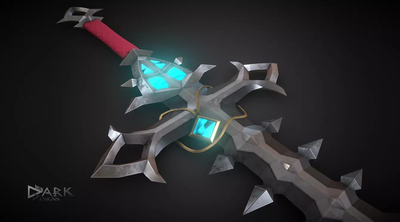 Venthyr Greatsword Low-poly 3D model_0