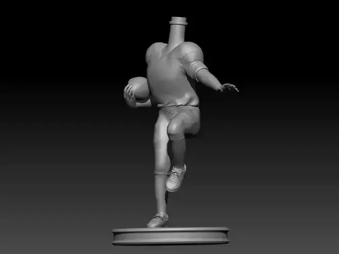 3D Printable American Football Boy Man Bubble Head  3D print model