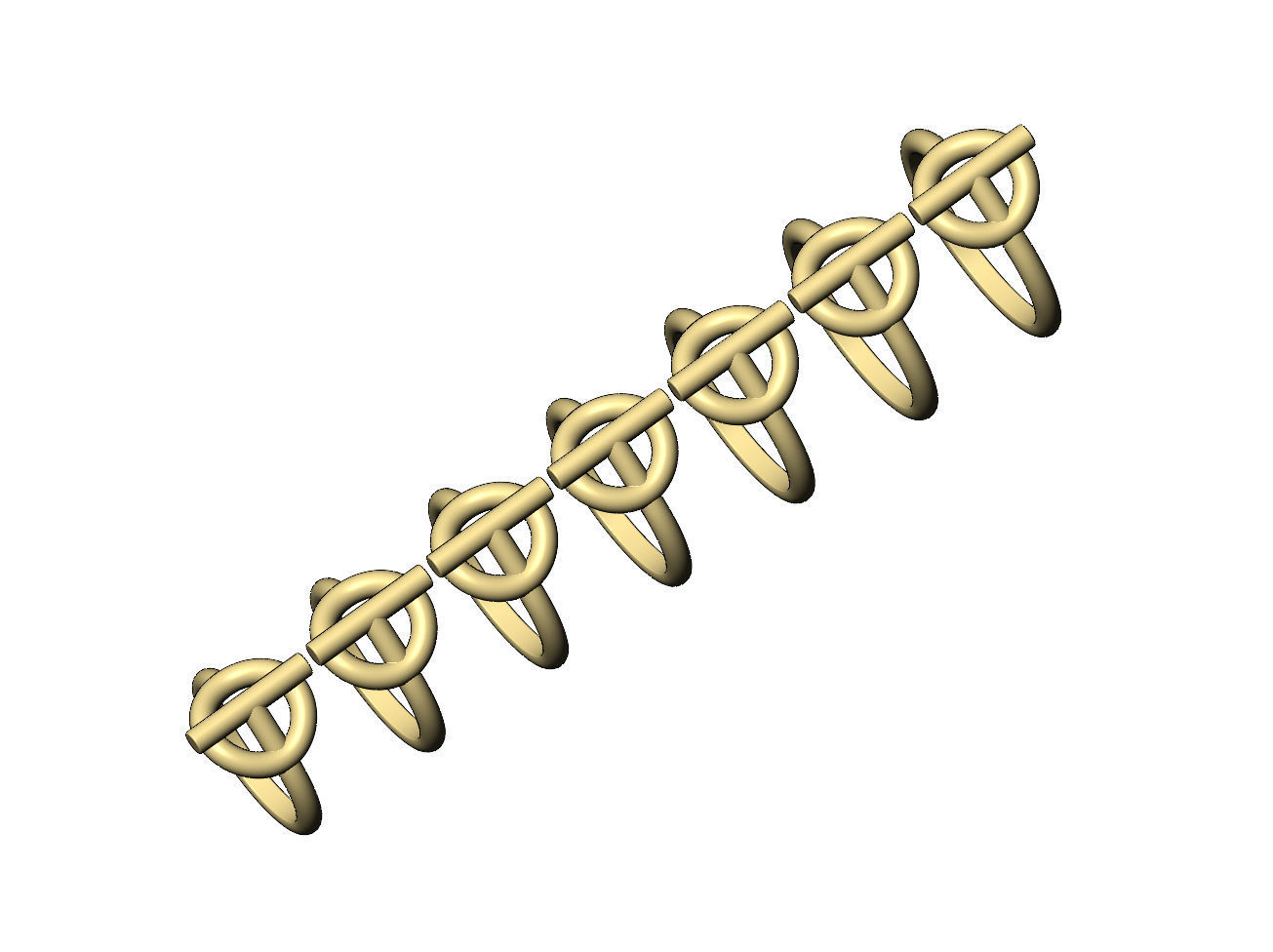 Toggle motif ring US size 5to11 3D print model_4