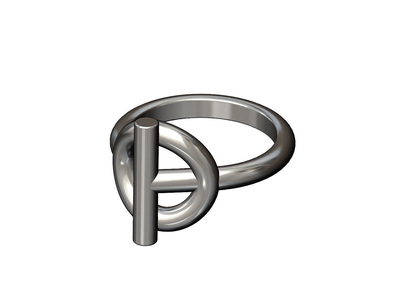 Toggle motif ring US size 5to11 3D print model_8